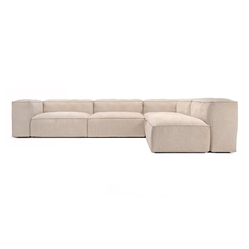 Merlot Modular Sofa 5-Seater Longchair High armrests