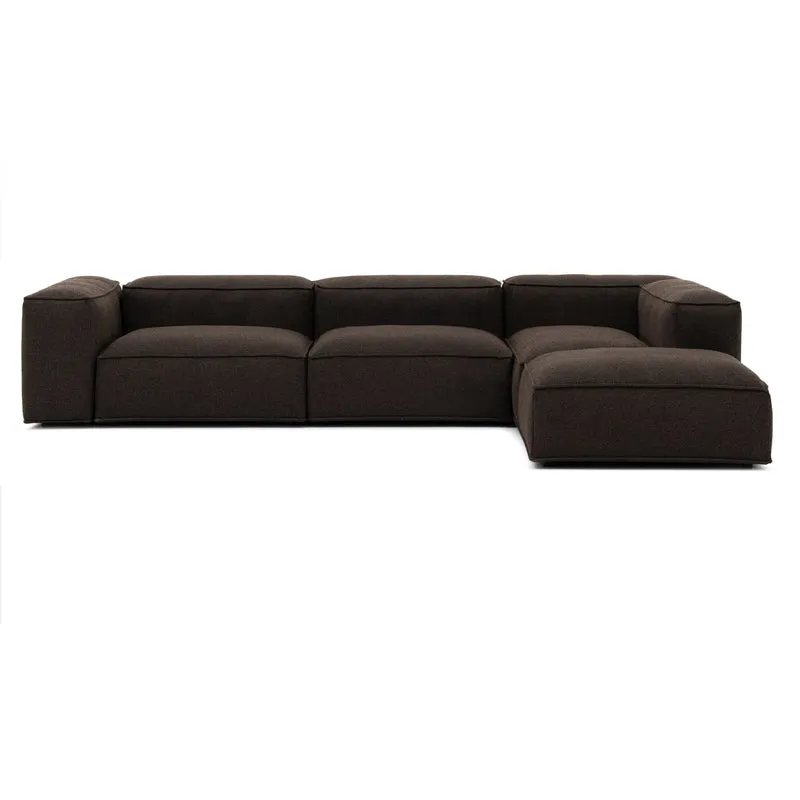 Merlot Modular Sofa 5-Seater Longchair Deep High armrests