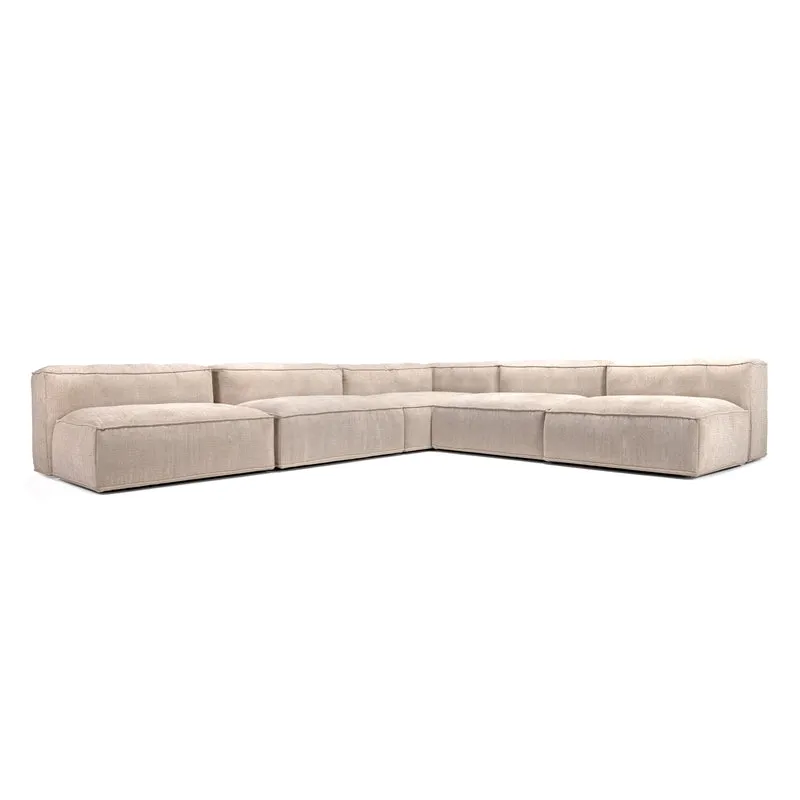 Merlot Modular L-Corner Sofa 6-Seater