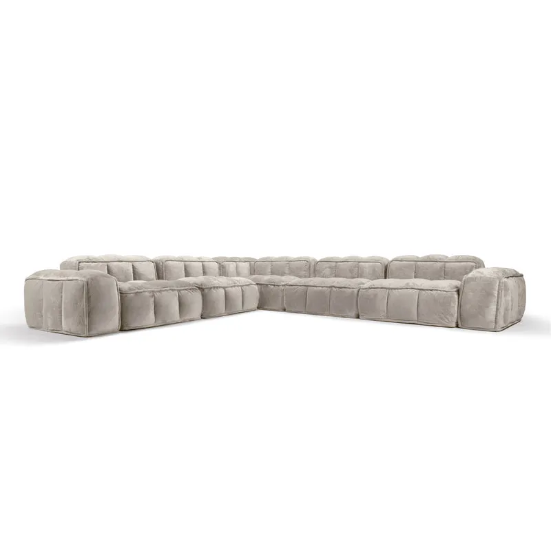 Malbec Modular L-Corner Sofa 6 Seater Low armrests