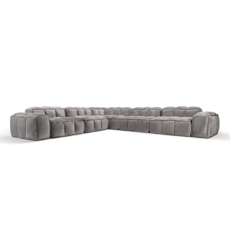 Malbec Modular L-Corner Sofa 6 Seater Low armrests
