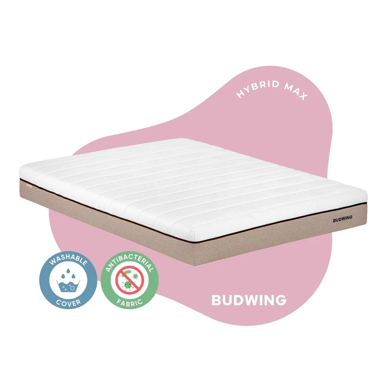 Colchão de Molas Ensacadas com Espuma Viscoelástica + Espuma de Alta Resiliência - Hybrid Max