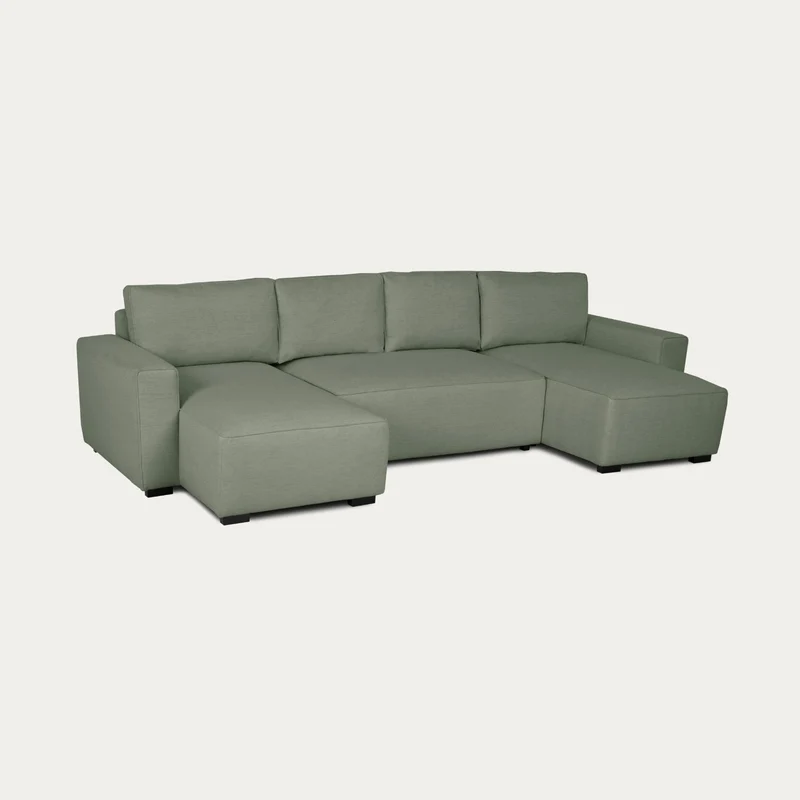 Sofá-Cama Panorâmico 5 Lugares com 2 Chaise Longue - Jordan