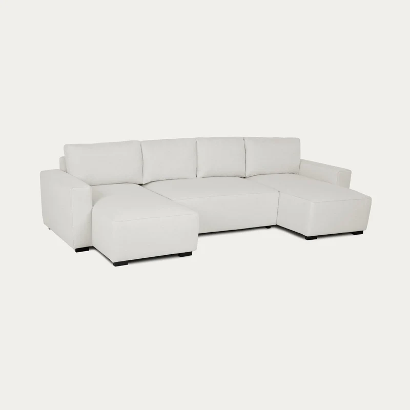 Sofá-Cama Panorâmico 5 Lugares com 2 Chaise Longue - Jordan