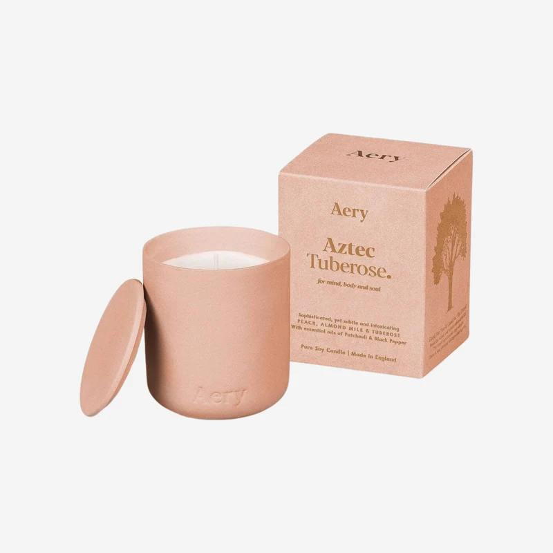Vela Perfumada - Tuberosa Asteca - Leite de Amêndoa e Tuberosa