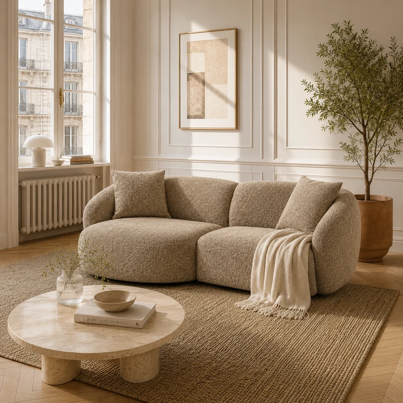 LUCCA 3-Seater Sofa with Console