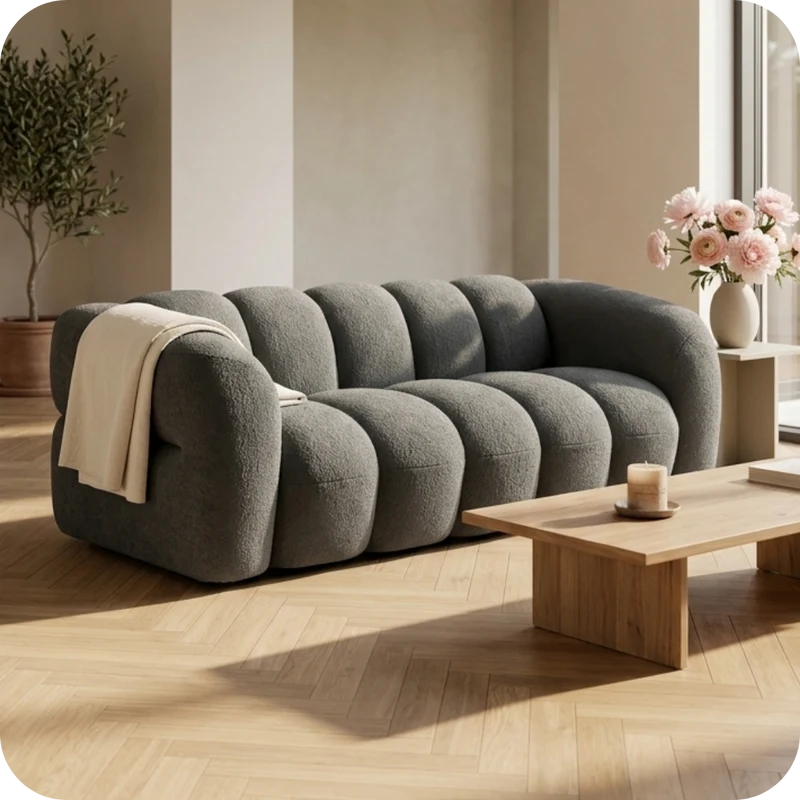 LUGANO 3 - seater sofa graphite