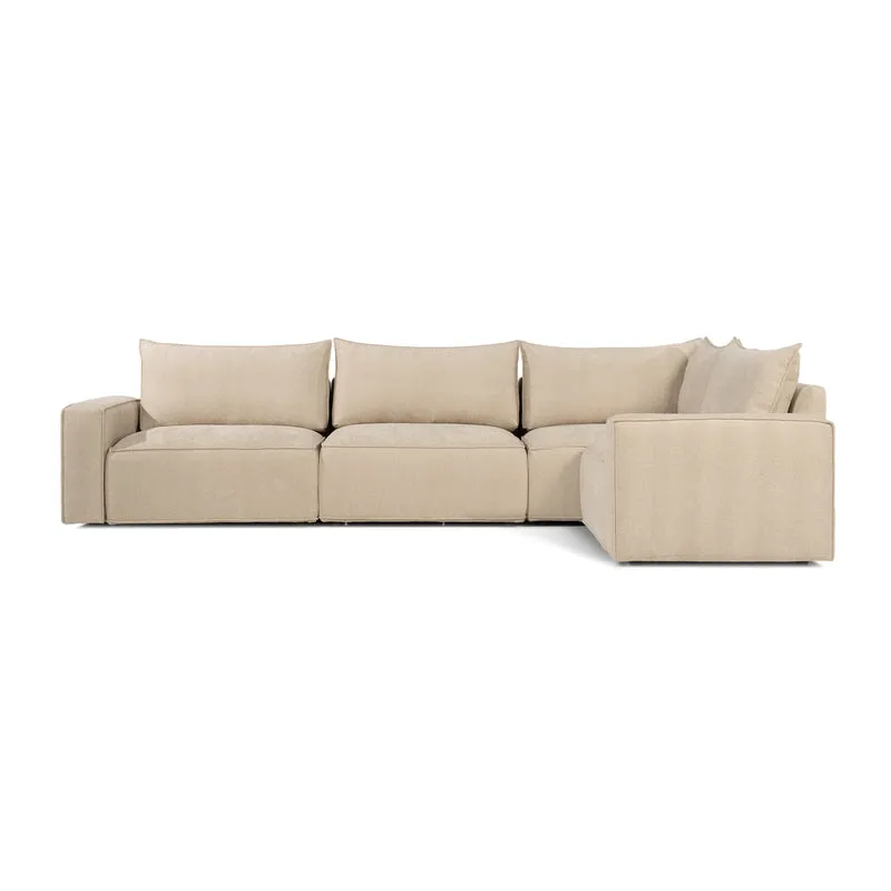 BAROLO Corner Sofa – 4 Seater, Low Armrests