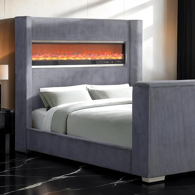 Furniture of America Sumter FM74004GY-Q-BED Queen Bed