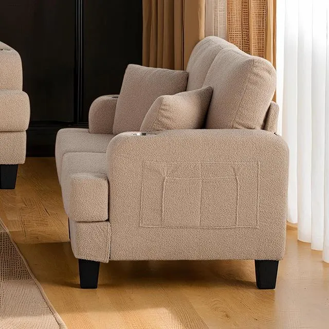 Furniture of America Cinderford SL6936BG-LV-PK Loveseat