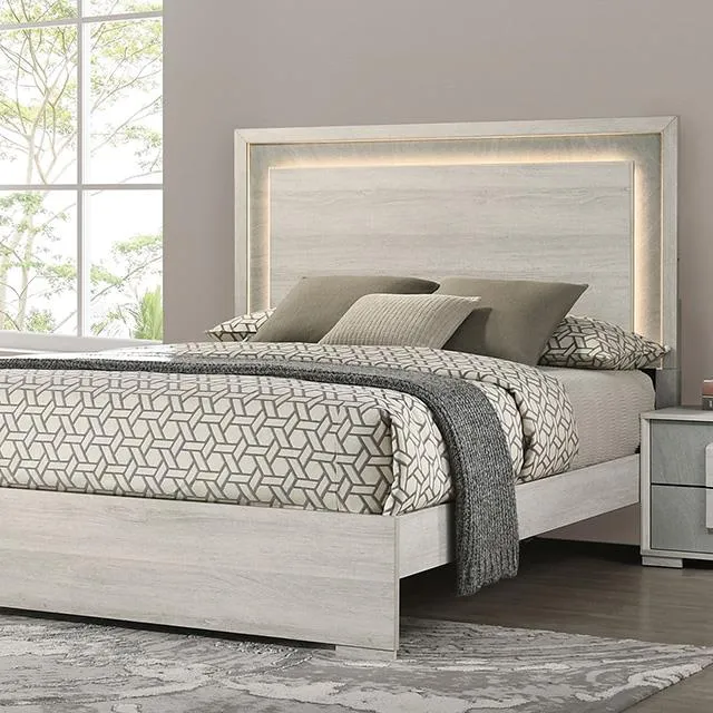 Furniture of America Lincolt FM7201WH-EK-BED King Bed