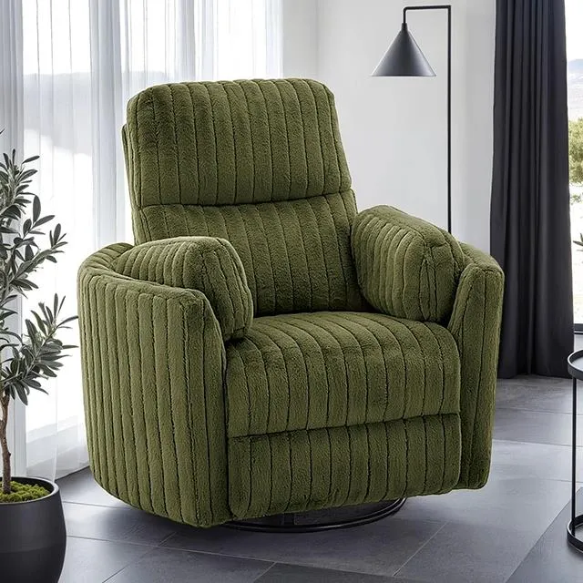 Furniture of America Belper FM-AC8018GR-PM Power Glider Recliner with Swivel