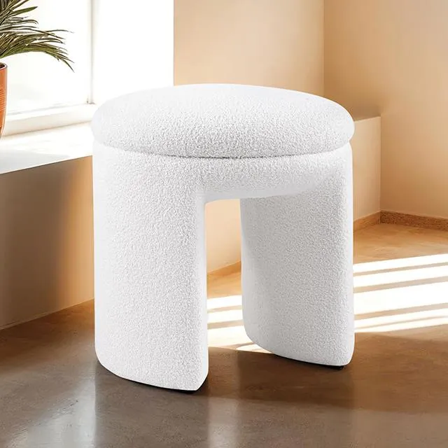 Furniture of America Janetta FM-AC8004WH Stool