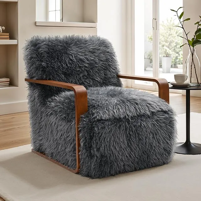 Furniture of America Elardo FM-AC6006DG Accent Chair