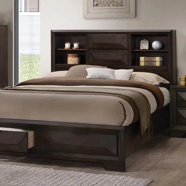 Furniture of America Caistor FM7233BR-Q-BED Queen Bed