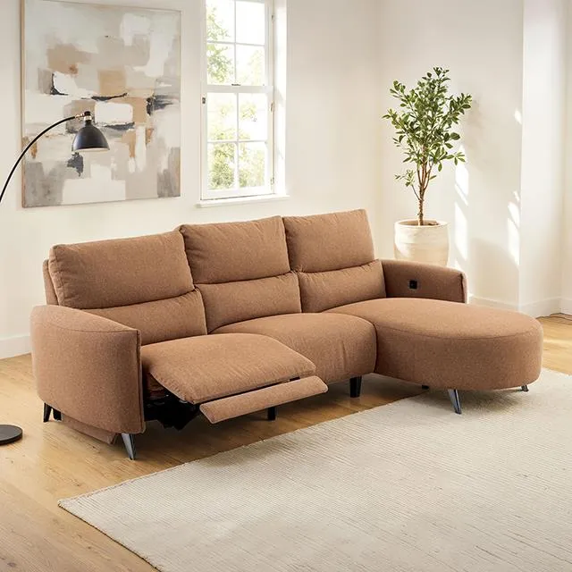 Furniture of America Galten CM9942BR-SECT-PM-R Power Sectional