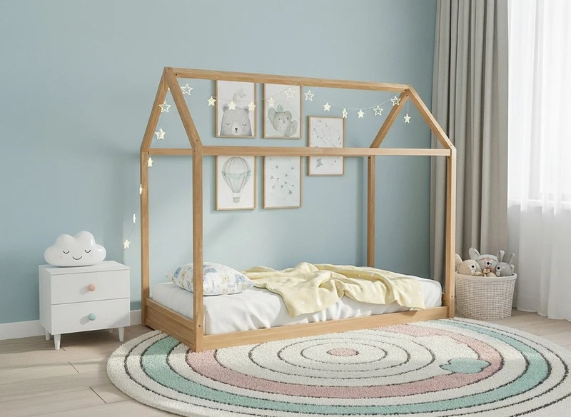 Cama de madera POPY 90 x 190 cm