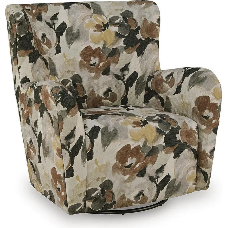 Signature Design by Ashley Rowenburg A3000855 Swivel Glider Accent Chair