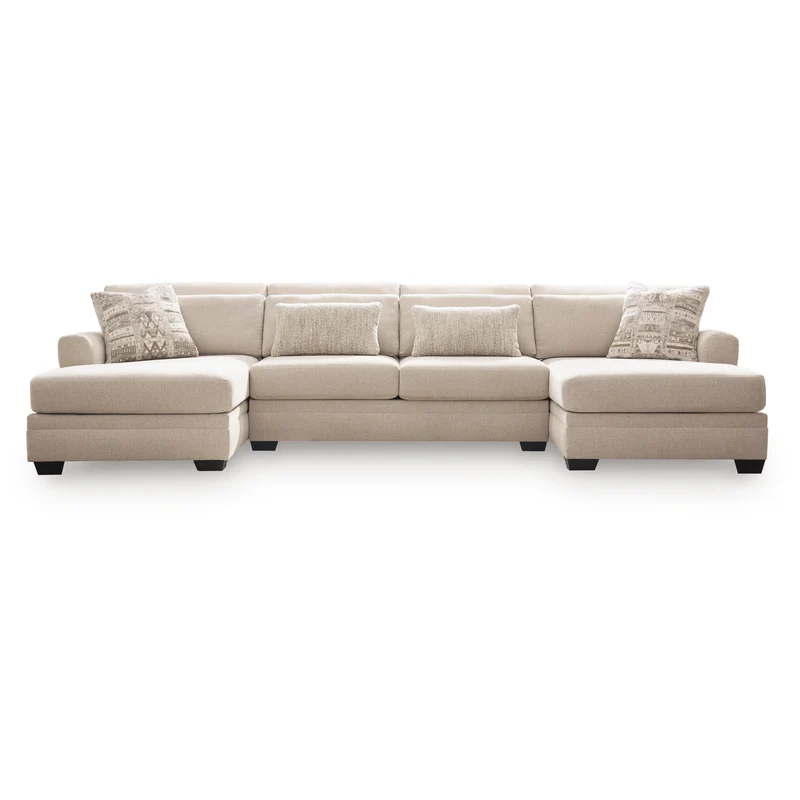 Benchcraft Mandi Point 62606S17 3 pc Double Chaise Sleeper Sectional