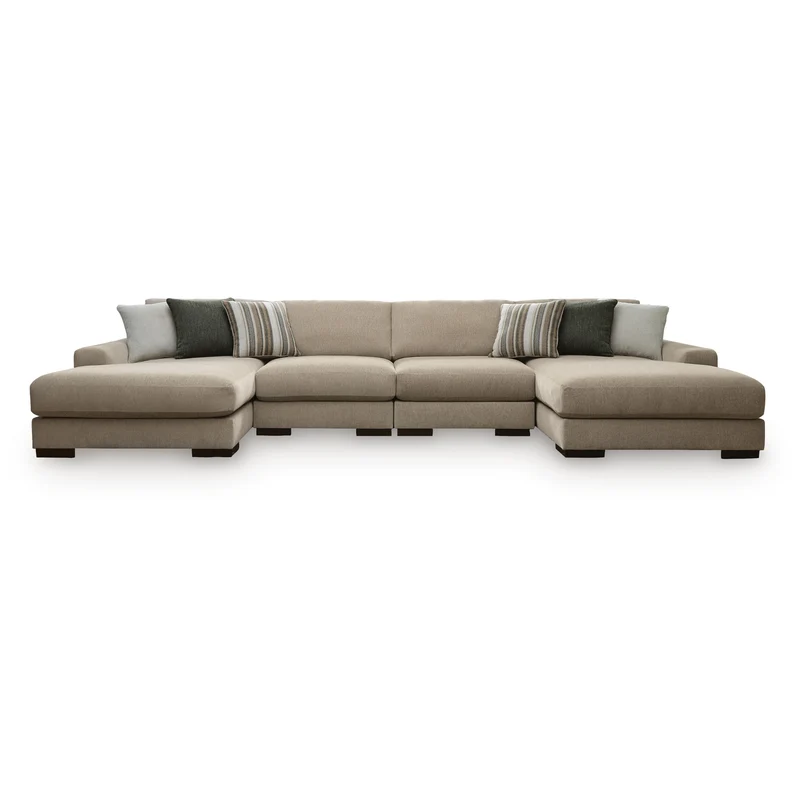 Benchcraft Linenhause 31803S9 4 pc Double Chaise Sectional