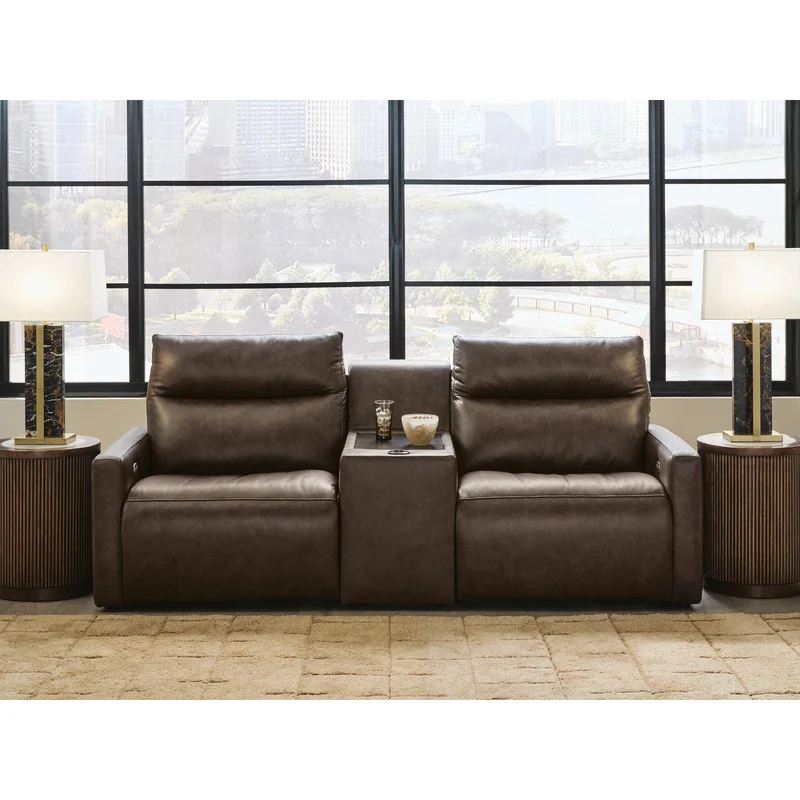 Benchcraft ModZ Power Reclining Loveseat with Console U1400058/U1400060/U1400062