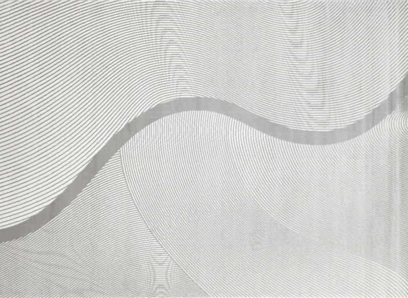Alfombra gris con motivos ondulados 160 x 230 cm KANSAS
