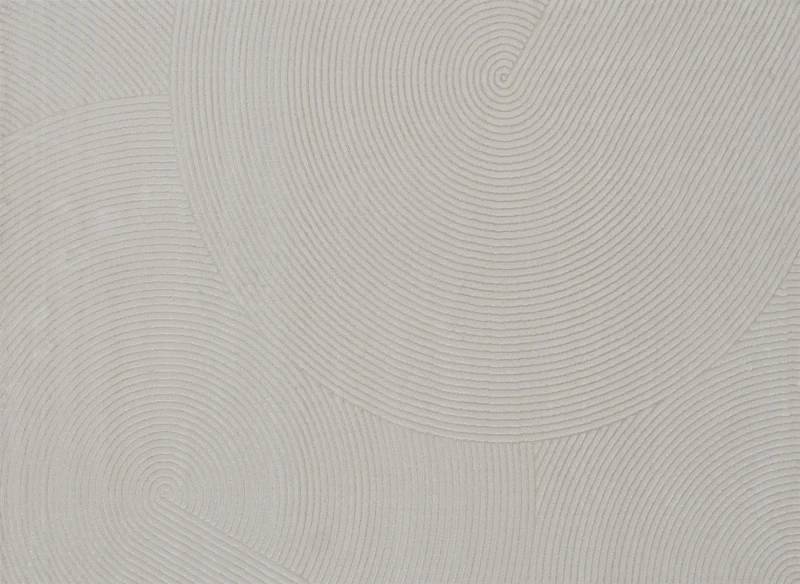 Alfombra gris con motivos circulares 160 x 230 cm NOLOCO