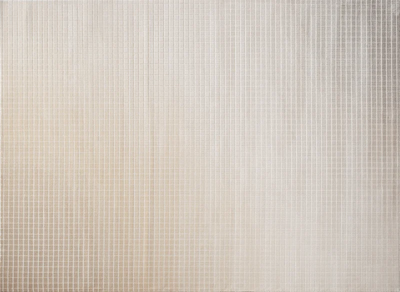 Alfombra beige con cuadros pequeños 200 x 290 cm TALO