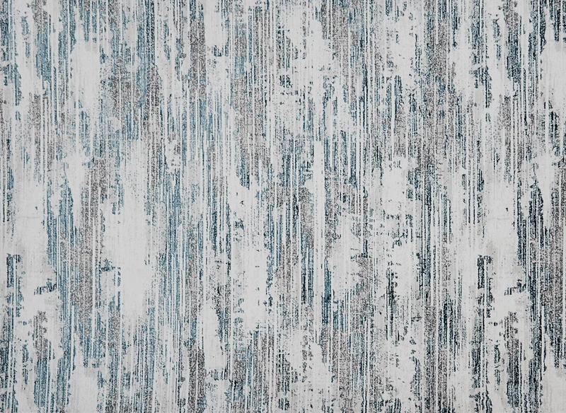 Alfombra con motivo abstracto beige y azul 160 x 230 cm AURORA