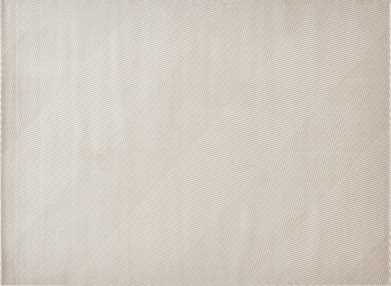 Alfombra beige y blanca con motivo de espiga 160 x 230 cm HERRING