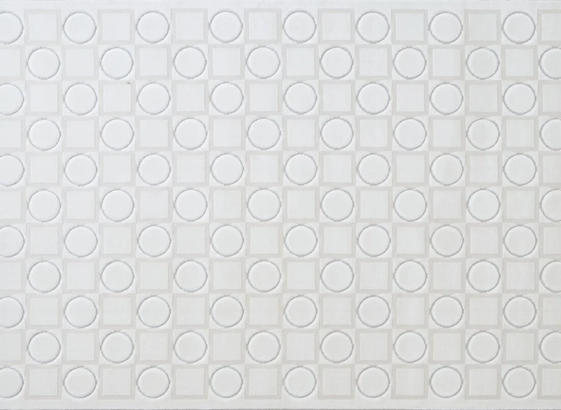 Alfombra blanco crudo con formas geométricas 154 x 230 cm KAELIES