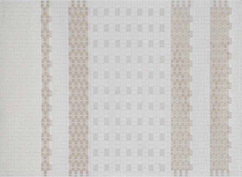 Alfombra gris con motivos gráficos 160 x 230 cm ORCHIDÉE