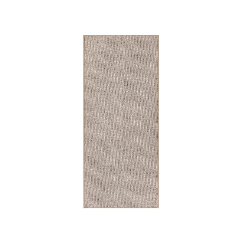 Alfombra 80 x 200 cm Lavable a Máquina Marrón Camello