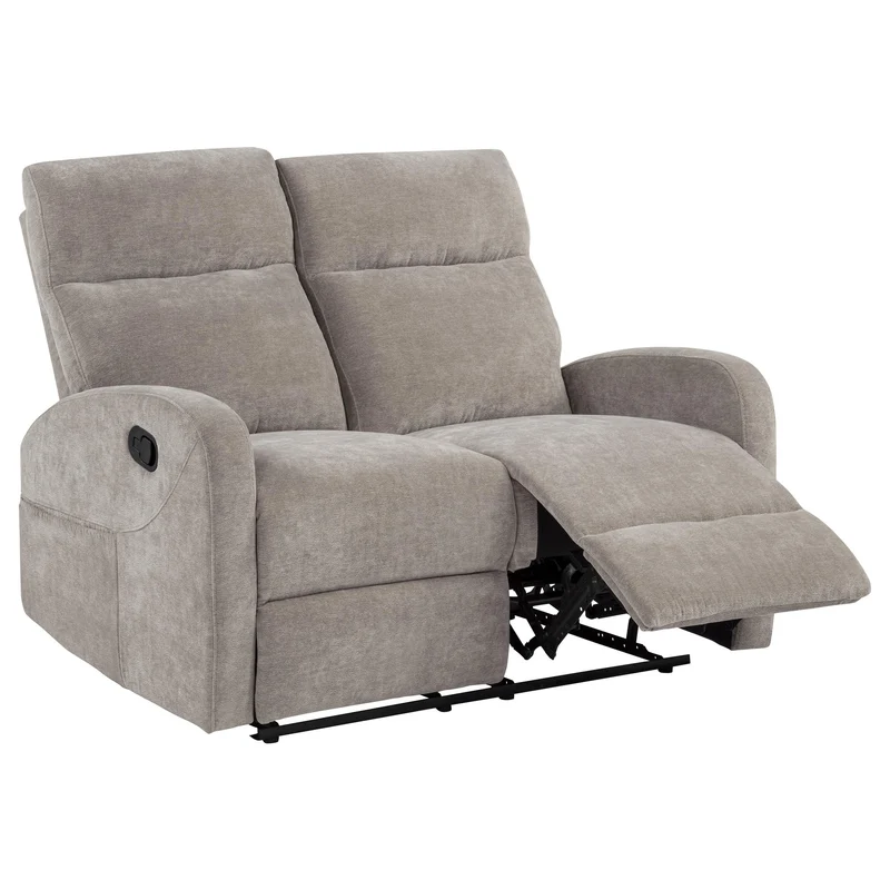 Coaster Furniture Hamilton 603372 Chenille Upholstered Manual Reclining Loveseat - Sand