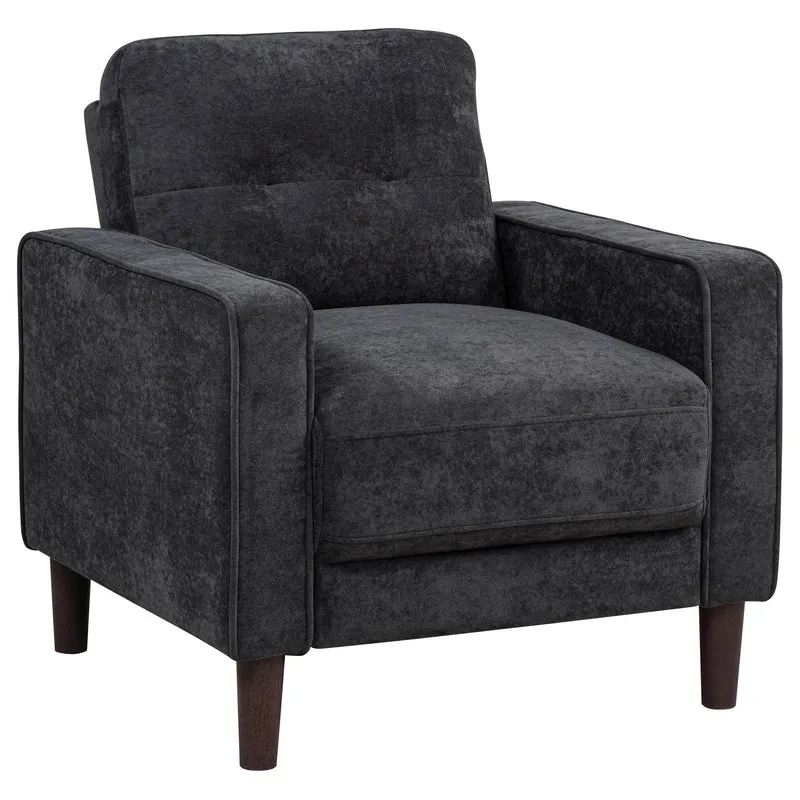 Coaster Furniture Bowen II 509983 Fabric Upholstered Track Arm Chair - Steel Grey