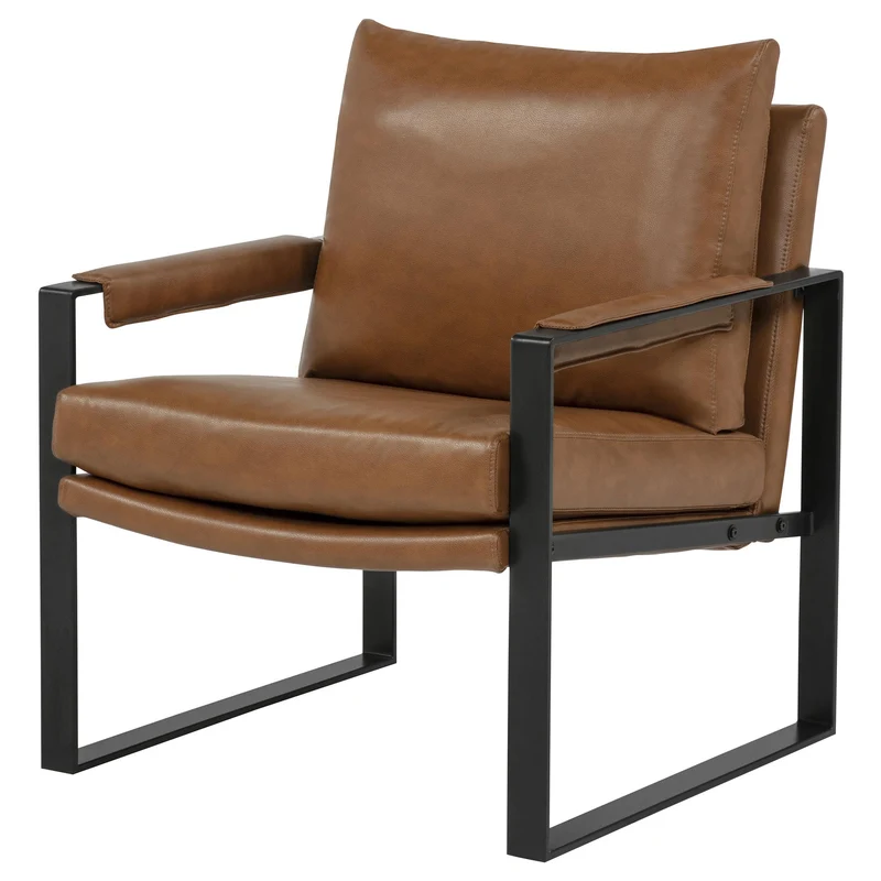 Coaster Furniture Rosalind 903019 Upholstered Track Arm Accent Chair - Brown