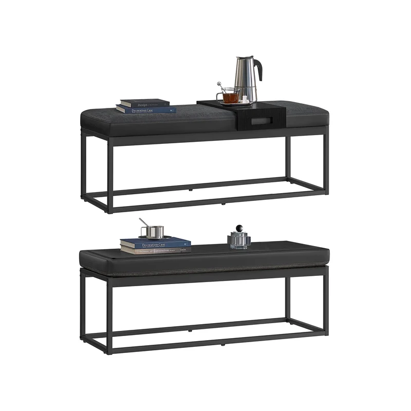 Luiz Colección - Banco de Cama Negro Tinta