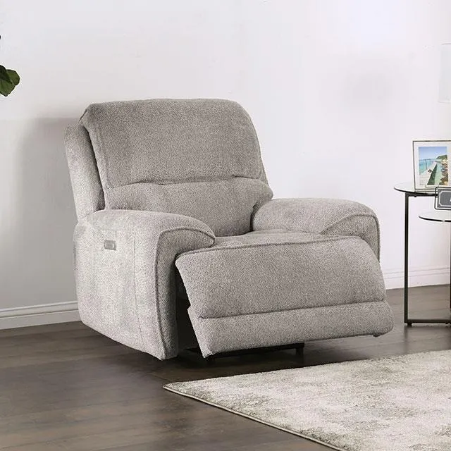 Furniture of America Morcote FM62001LG-CH-PM Power Recliner