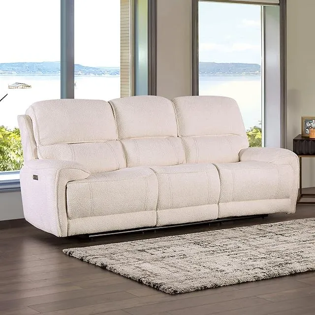 Furniture of America Morcote FM62001BG-SF-PM Power Sofa