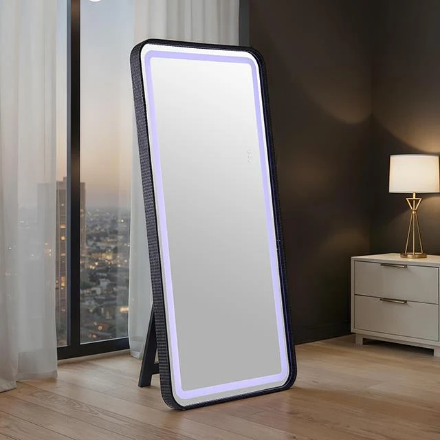Furniture of America Kiley FM-AC8025BK-M Floor Mirror