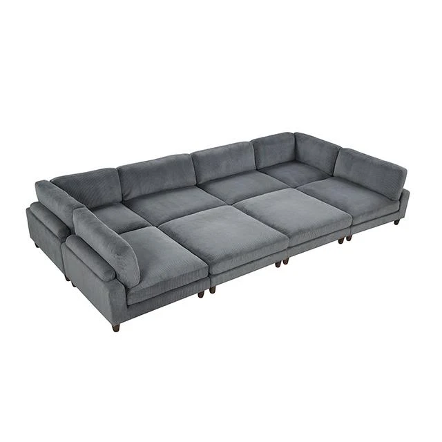 Furniture of America Dagenham FM6800GY-B Sectional