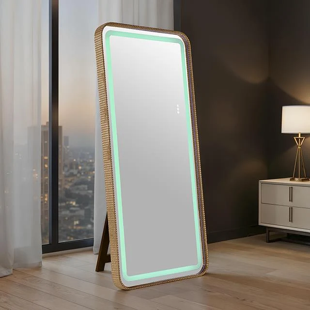 Furniture of America Kiley FM-AC8025GD-M Floor Mirror