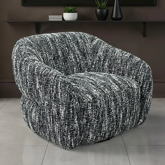 Furniture of America Pyrena FM-AC6013BK-SW Swivel Chair