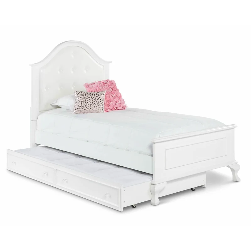 Elements International Jesse JS700TTB Twin Panel Bed w/ Trundle