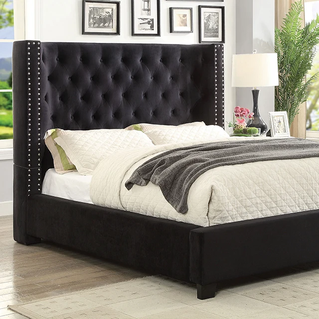 Furniture of America Carley California King Bed CM7775BK-CK-BED