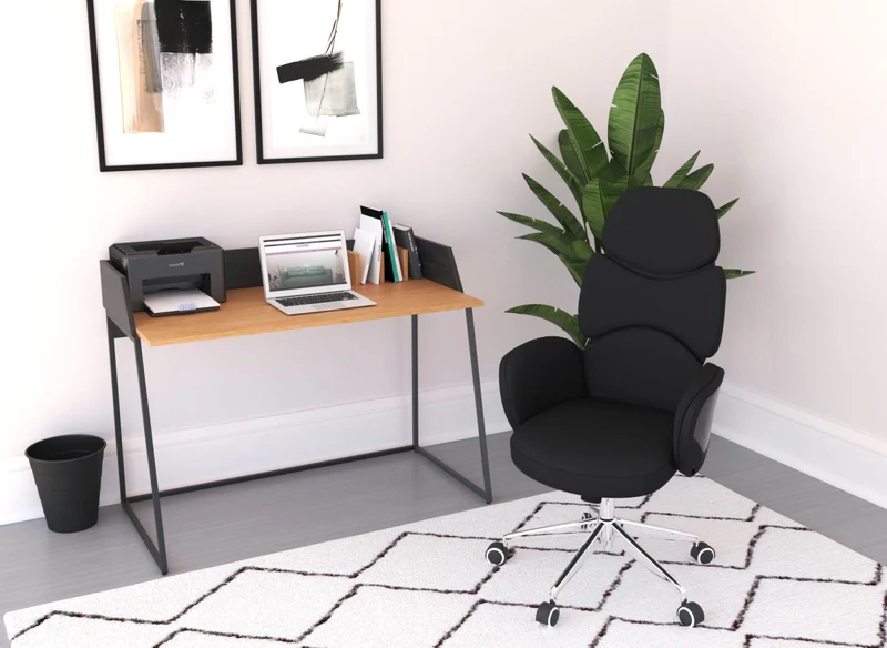 Silla de oficina negra ALFA