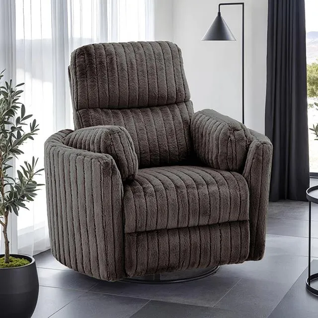 Furniture of America Belper FM-AC8018DB-PM Power Glider Recliner with Swivel