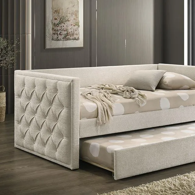 Furniture of America Renzi FM1202BG-BED Twin Daybed with Trundle