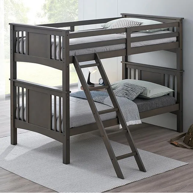 Furniture of America Spring Creek FM-BK602TT-GY-BED Twin/Twin Bunk Bed