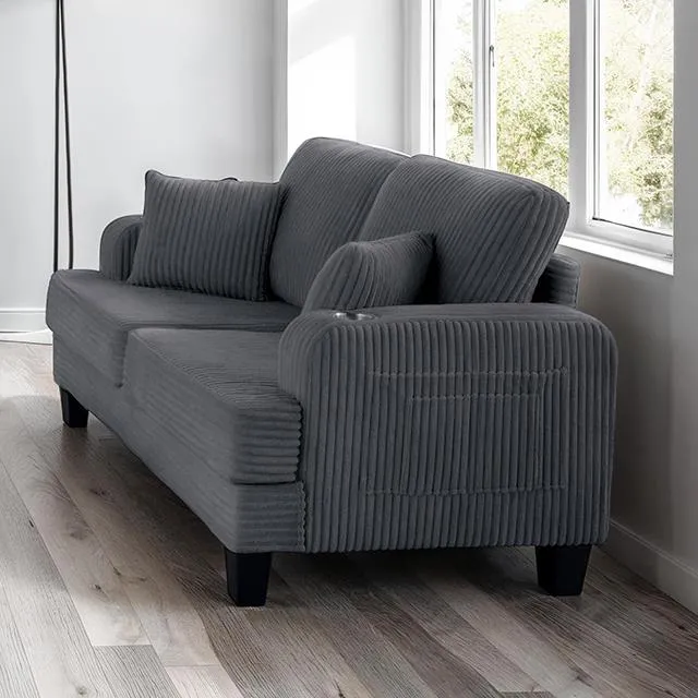 Furniture of America Moretaine SL6932DG-LV-PK Loveseat